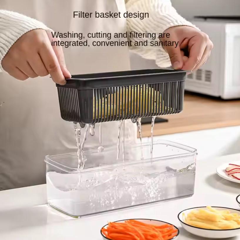 14-in-1 Professional Vegetable Chopper, Slicer & Dicer with Container